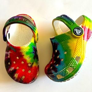 Tye Dye Crocs